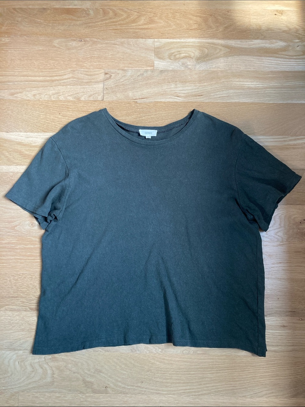 OZMA Big Tee, Regen Silk Noil Jersey - Eucalyptus - XS